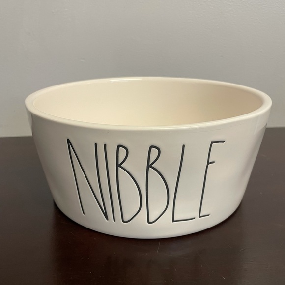 New Rae Dunn Big Dog Bowl NIBBLE